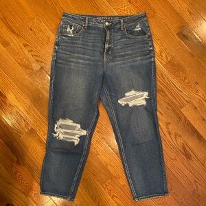 American eagle jeans mom straight with stretch